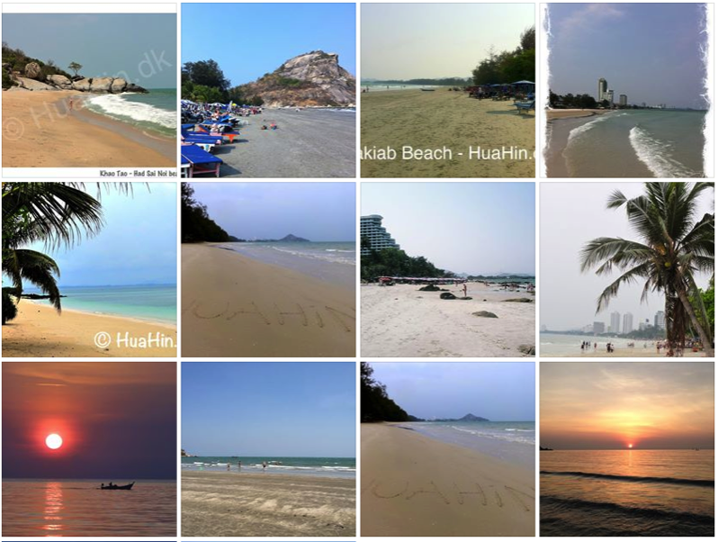 Strand billeder fra Hua Hin
