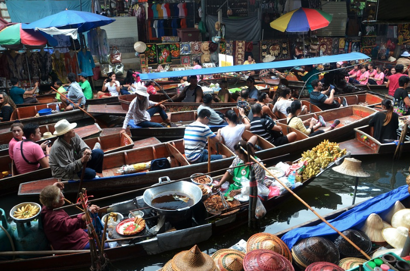 Flydende marked i Bangkok