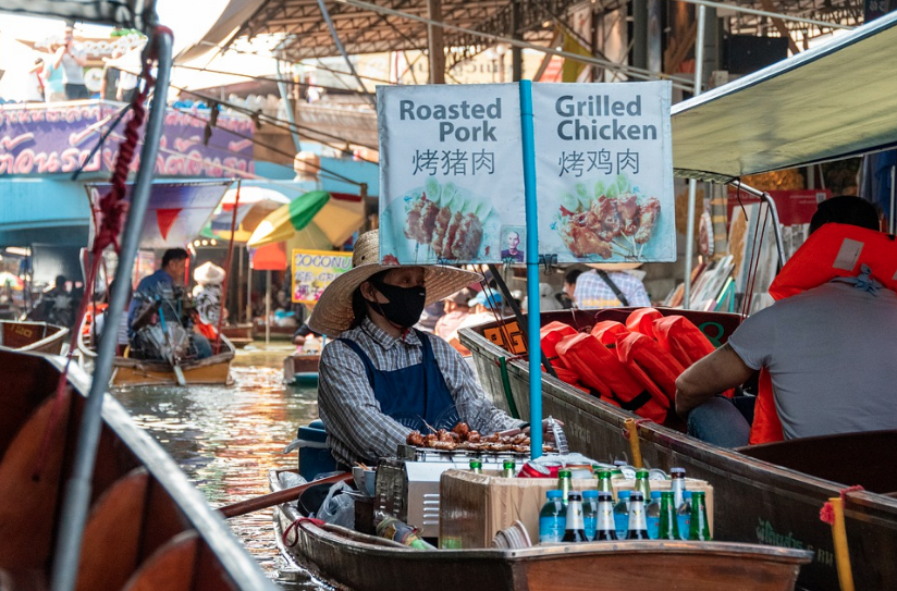 Flydende marked i Bangkok